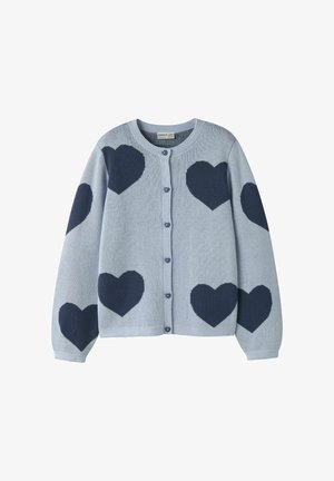 Name it, CARDIGAN KNITTED - Kardigán - blue