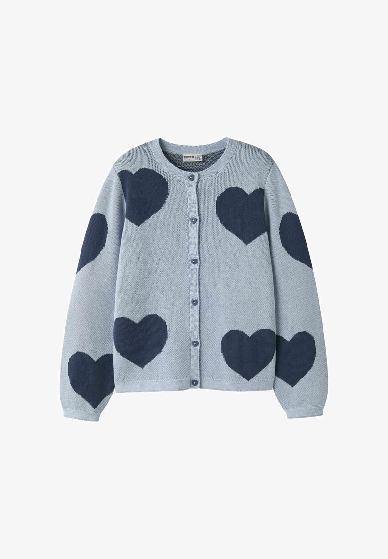Name it CARDIGAN KNITTED - Gilet - blue