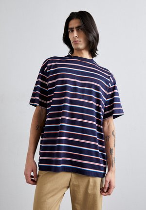 Missoni SHORT SLEEVE - Print T-shirt - blue/orange