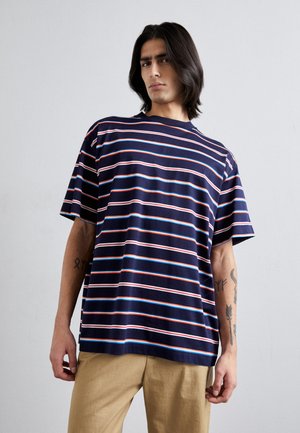 Missoni SHORT SLEEVE - Camiseta estampada - blue/orange