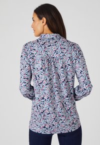 Damart CHAUDE - Camicia - marine fleuri