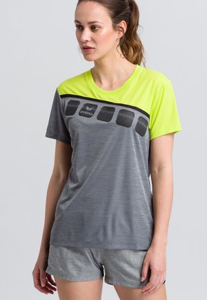 T-Shirt print - grey/green