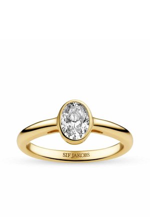 SARDINIEN OVALE PICCOLO - Ringe - gold-coloured/white