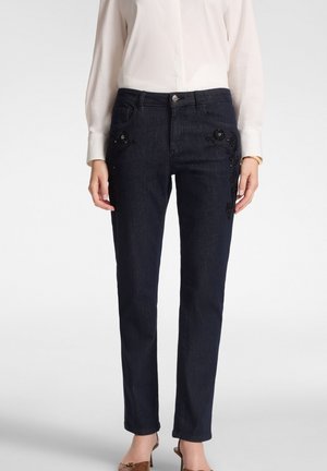 Elena Mirò, JEANS CON RICAMO - Straight leg jeans - blu