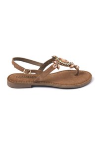 Lazamani - ZEHENSTEG - Teensandalen - taupe Miniatuurafbeelding 1