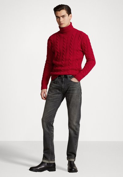 Polo Ralph Lauren CABLE KNIT WOOL CASHMERE JUMPER UNISEX - Camisola - park ave red