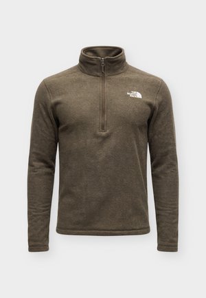 The North Face, TEXTURED CAP ROCK 1/4 ZIP - Φλις πουλόβερ - dark chestnut heather