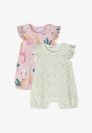 2 PACK FRILL SLEEVE - Kombinezonas - white light pink