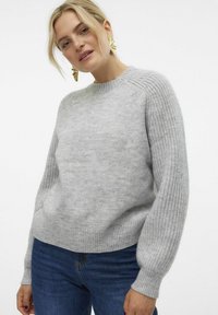 Vero Moda VMENYA  - Maglione - light grey melange
