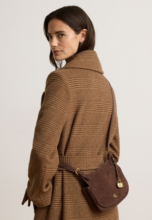 Lauren Ralph Lauren, SUEDE MEDIUM MARCY CROSSBODY BAG - Cross body bag - chestnut brown