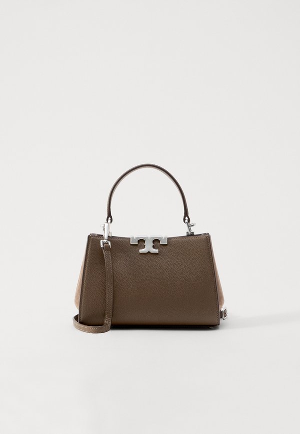 ELEANOR PEBBLED MINI SATCHEL - Handbag - wild mushroom