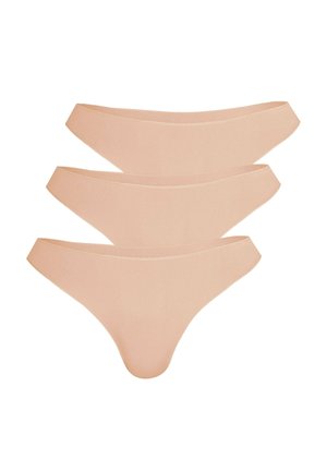 3ER PACK SECRET - Tanga - caramel