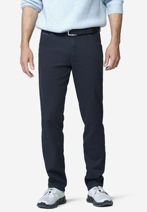 Meyer, CHINO IM CANVAS LOOK - Chino - dunkelblau