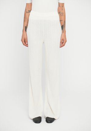 WIDE TROUSERS - Tygbyxor - ecru