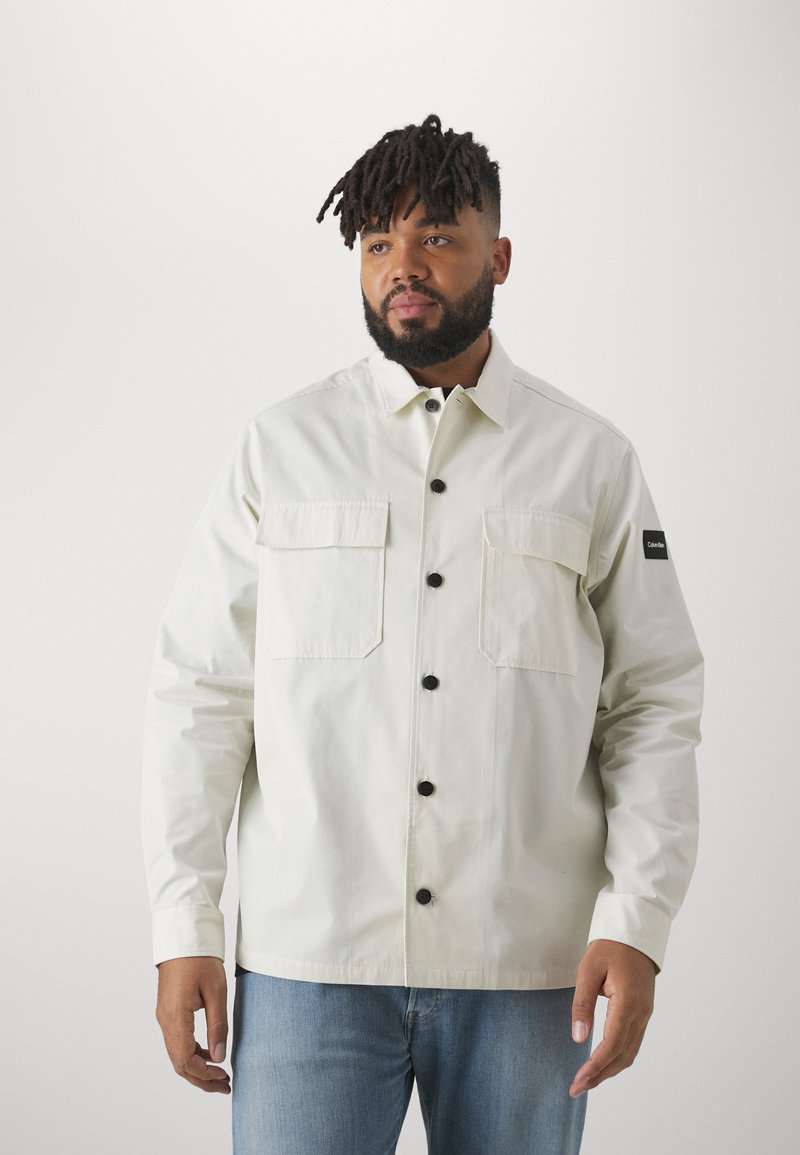 Calvin Klein OVERSHIRT Light jacket icicle/offwhite Zalando.co.uk