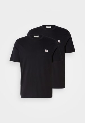 BADGE TEE 2 PACK - T-shirt basic - black/black