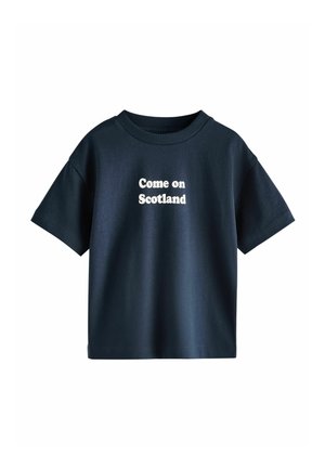 Next, REGULAR FIT - SHORT SLEEVE GRAPHIC T-SHIRT  . - T-Shirt print - navy