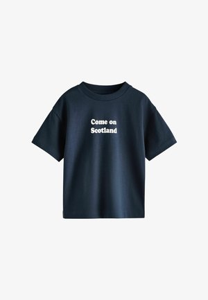 Next, REGULAR FIT - SHORT SLEEVE GRAPHIC T-SHIRT . - T-shirt imprimé - navy