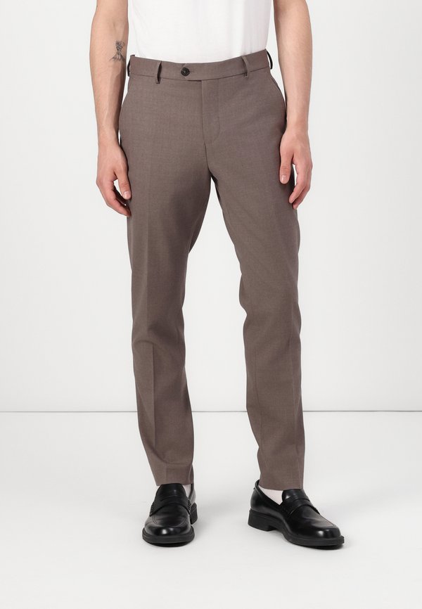 SLHSLIM THEO  LANO - Trousers - morel