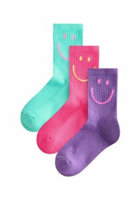 Unausgewählt, pink purple and teal blue character