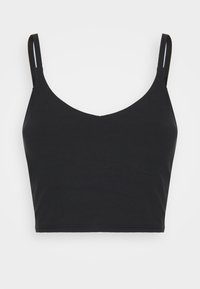 ELATION V-NECK CROP A-C - Sportski grudnjak s blagom potporom - black