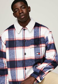 Tommy Jeans CHECK  - Übergangsjacke - dark night navy