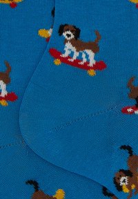 Gallo WITH DOG MOTIF - Calze - azzurro