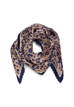 Foulard - feather gray blue leopard