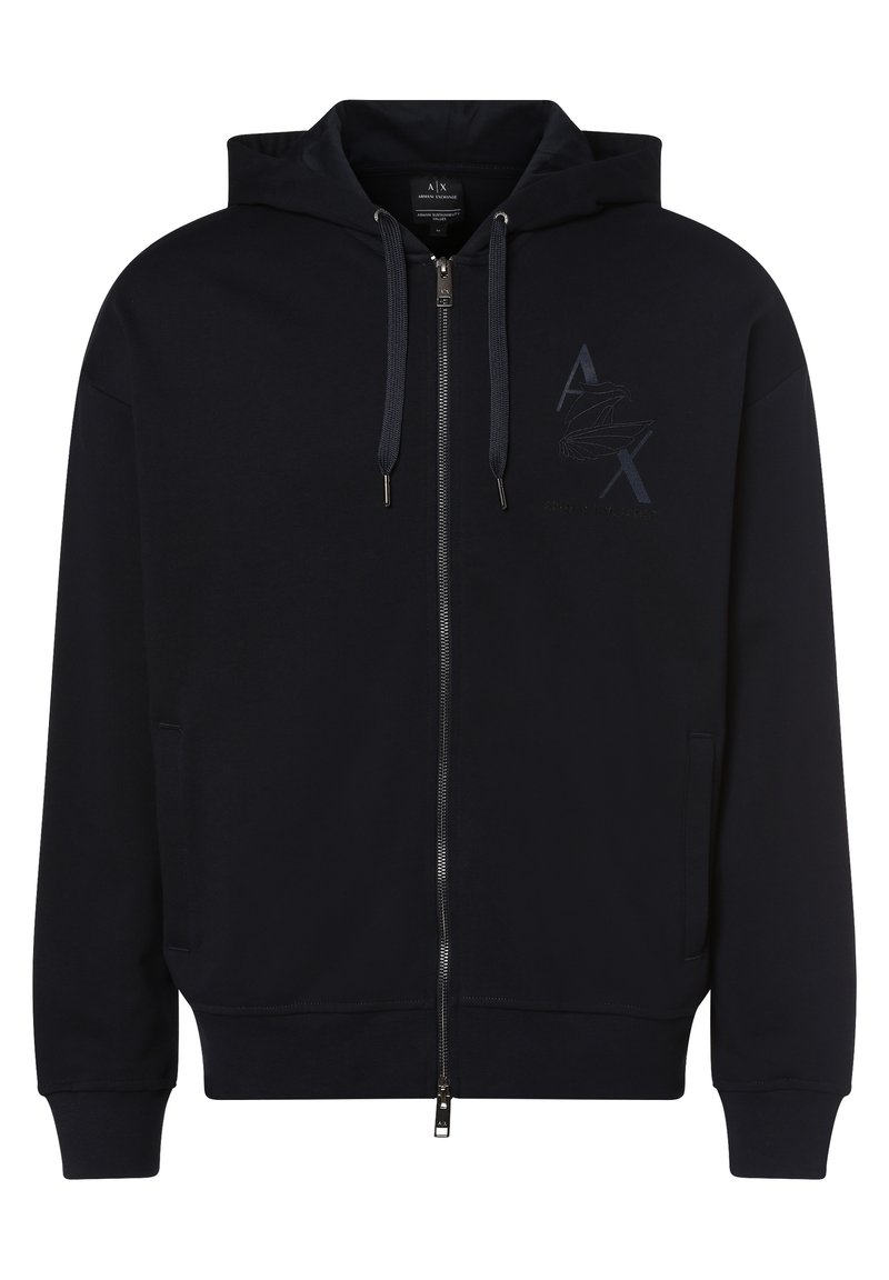 Armani Exchange Felpa Con Zip Marine Blu Zalando It