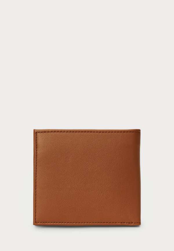 SMOOTH LEATHER BILLFOLD COIN WALLET - Wallet - saddle3