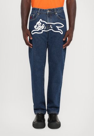 RUNNING DOG PANT - Traperice ravnih nogavica - indigo