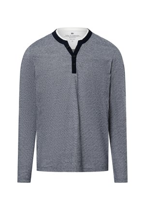 Langarmshirt - marine weiß