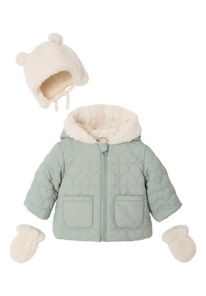 Vertbaudet, VERTBAUDET SET - Beanie - sage green