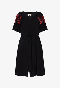 Ausgewählt, schwarz rot