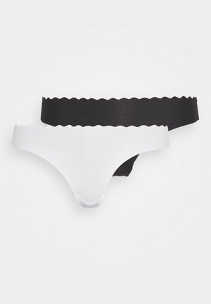 BODY TOUCH 2 PACK - Tanga - black/white