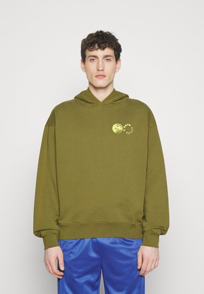 7 DAYS Active OVERSIZED GRAPHIC HOODIE UNISEX - Sweatshirt - capulet olive