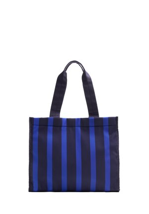 STRIPED SHOPPER - Tote bag - dark blue