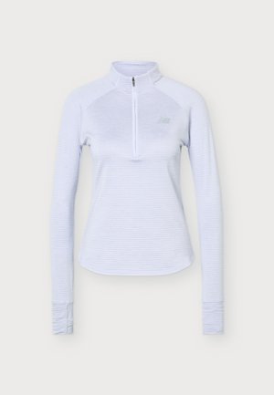 New Balance, ATHLETICS GRID 1/2 ZIP - Блуза с дълги ръкави - smoked violet