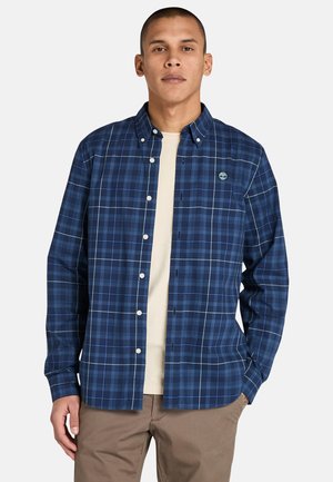 Timberland STRETCH CHECK - Camisa - dark blue