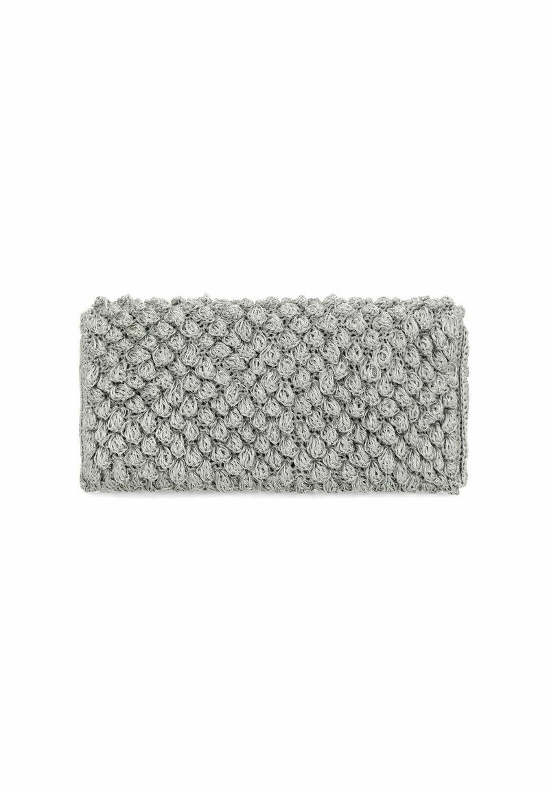 Manfield MIT DETAILS Clutch silberfarben/silver-coloured Zalando