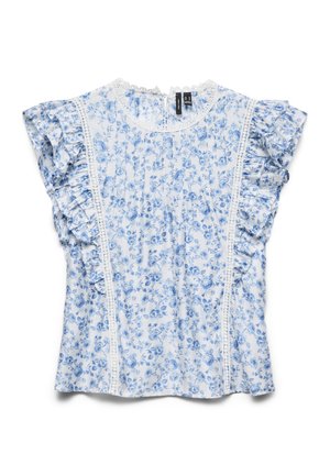 Vero Moda, BLISS - Pluus - snow white/blue