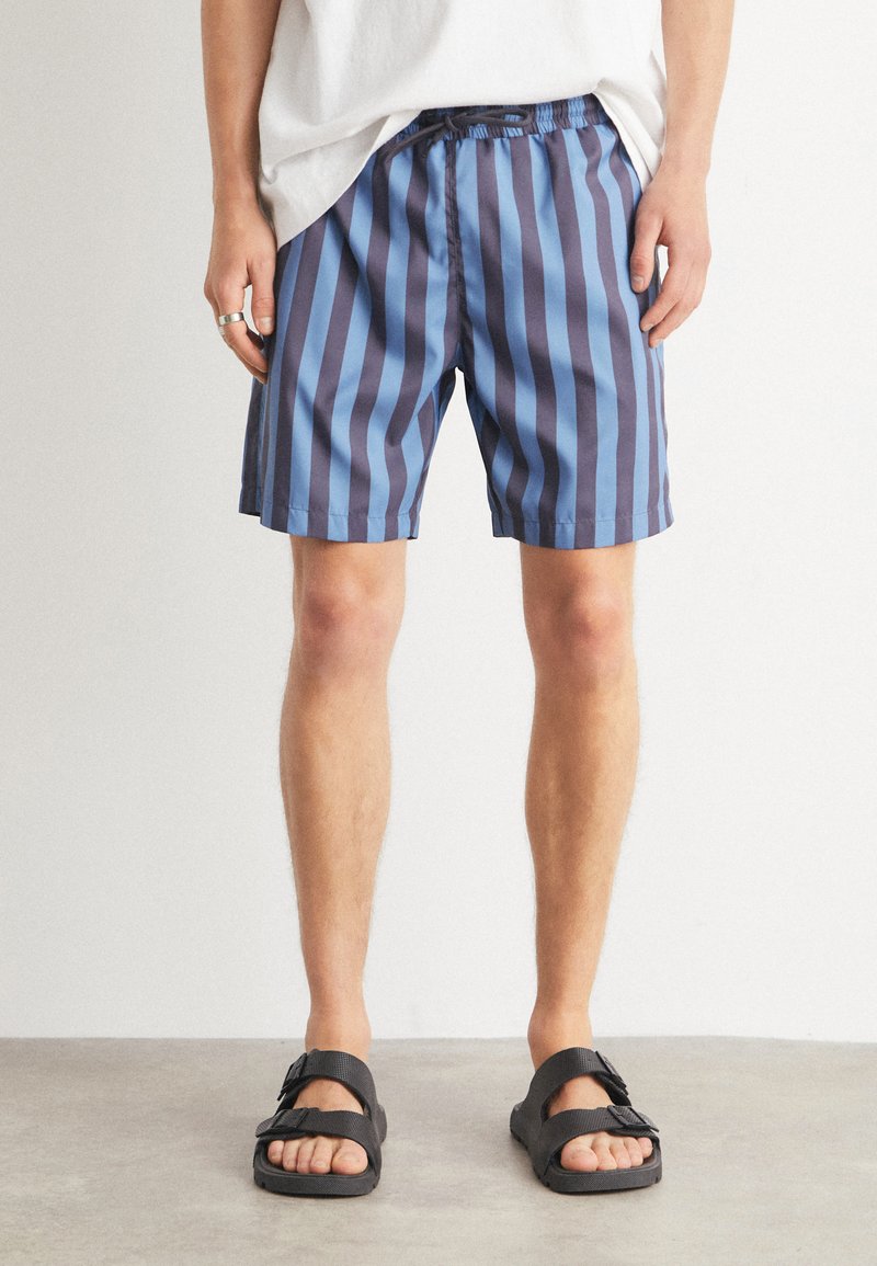 Mads Nørgaard SEA PRINT - Kopalne hlače - deep well/captains blue