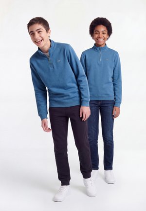 GANT, SHIELD HALF ZIP UNISEX - Sweatshirt - salty sea