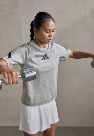 Z N E TEE - T-skjorte til trening - medium grey heather