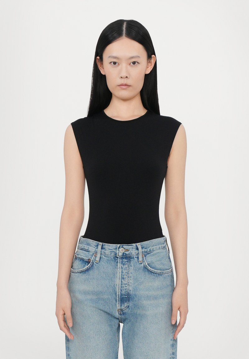 Agolde - AURA SLEEVELESS BODYSUIT - Body - black, Vergrößern