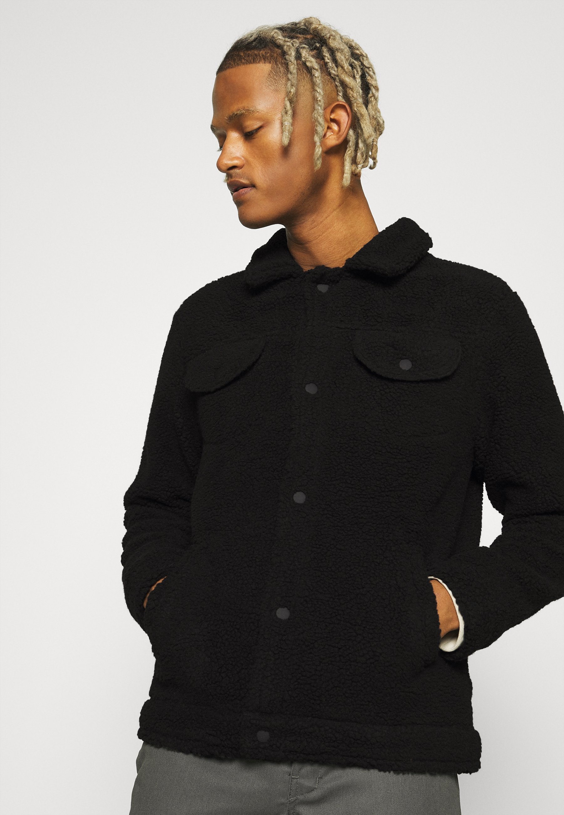 Brave Soul TED - Fleece jacket - black 