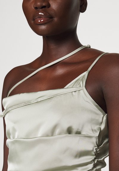 Han Kjøbenhavn ASYMMETRIC SLIP DRESS - Koktailové šaty/večierkové šaty - cold khaki