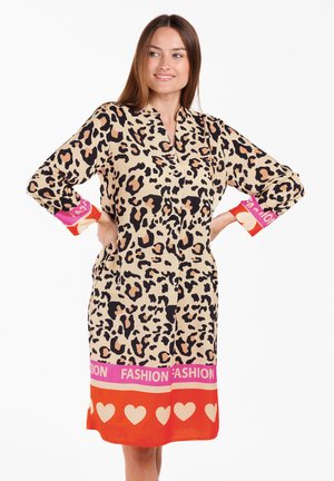 Key Largo SAVANNA V-NECK - Freizeitkleid - beige