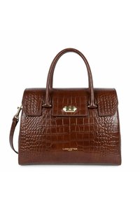 LANCASTER AVEC FERMOIR EXOTIC CROCO - Borsa a mano - chataigne