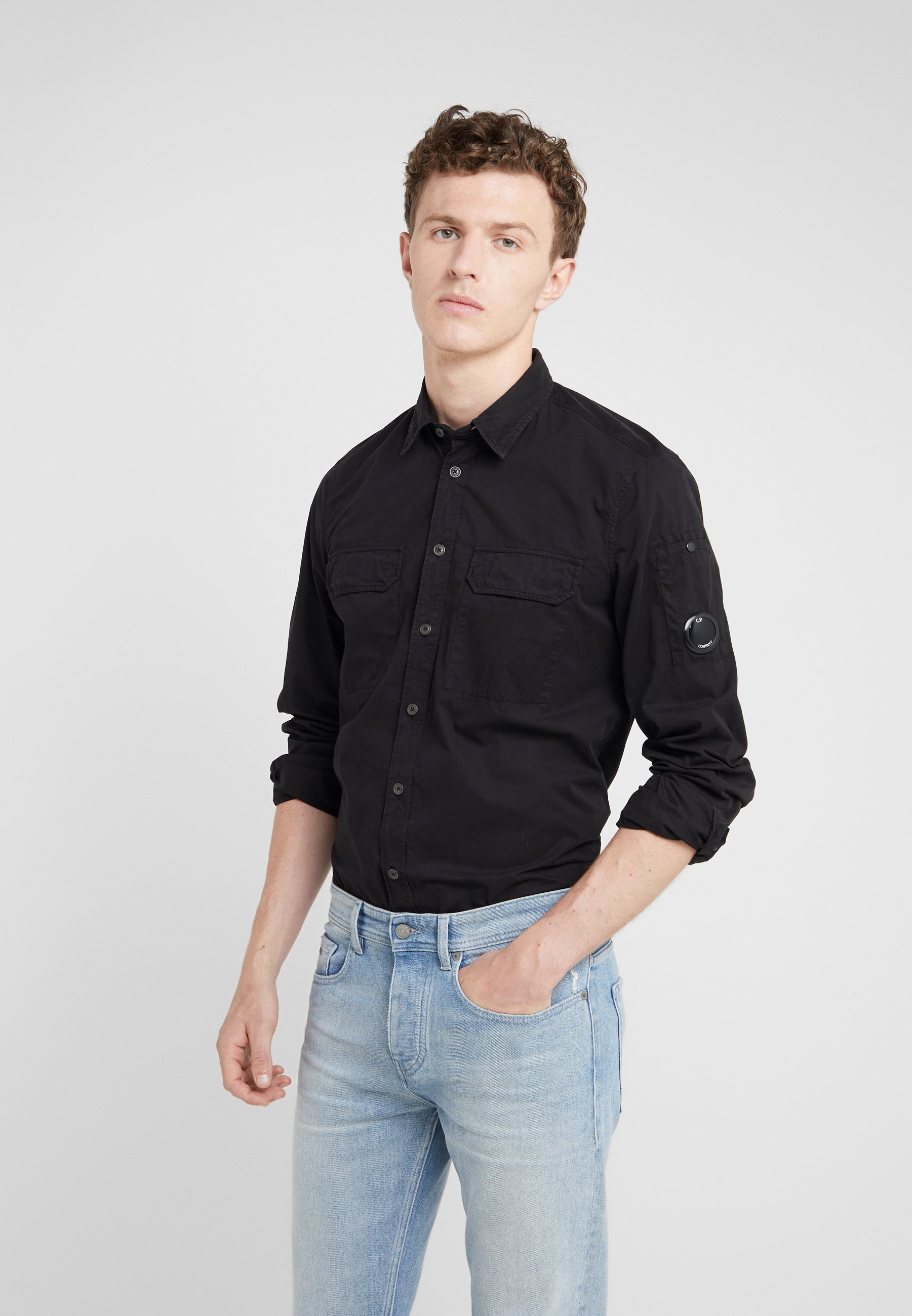 C.P. Company LONG SLEEVE SHIRT Skjorte black Zalando.no C.P. Company LONG SLEEVE Skjorte ivy green Zalando.no